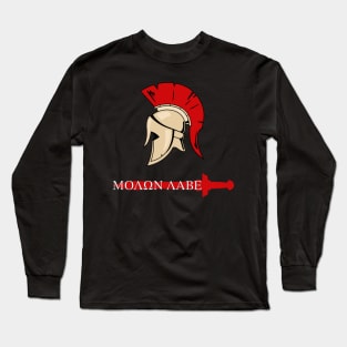 Spartan Molon Labe Sword Long Sleeve T-Shirt